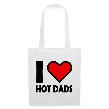 I love hot dads - Sac en tissu - blanc - Devant