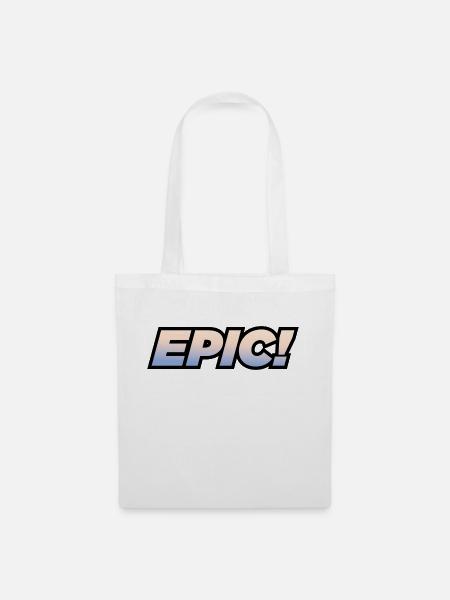 EPIC Trendige Wörter Slang Typografie - Stoffbeutel - Weiß