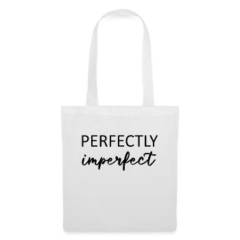 Parfaitement imparfait - Sac en tissu - blanc - Devant
