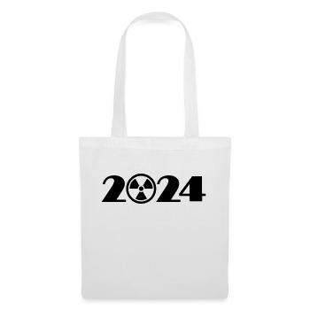 Attention Radioactif 2024, Rayonnement 2024 - Sac en tissu - blanc - Devant