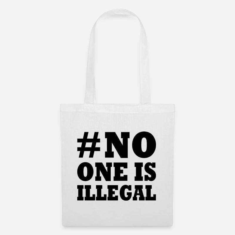 no one is illegal - Stoffbeutel - Weiß