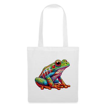Frosch - Stoffbeutel - Weiß - Vorne