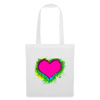 colorful heart - Tote Bag - white - Front