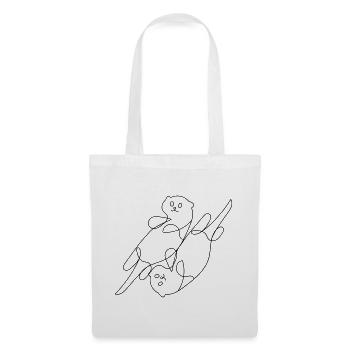 Otter One-Line-Art - Stoffbeutel - Weiß - Vorne