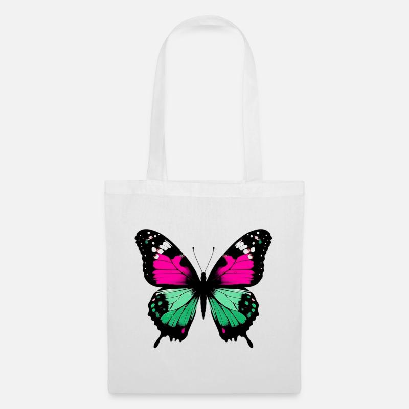 Schmetterling - Stoffbeutel - Weiß