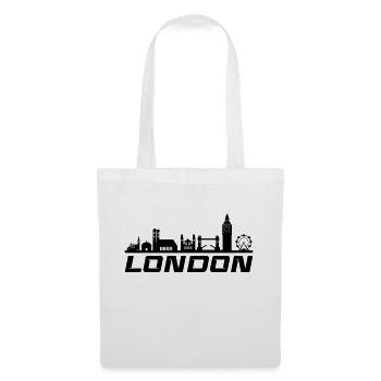 london skyline 1 - Stoffbeutel - Weiß - Vorne