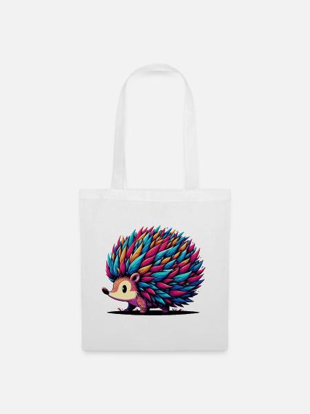 Igel - Stoffbeutel - Weiß