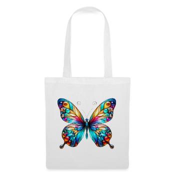 Schmetterling - Stoffbeutel - Weiß - Vorne