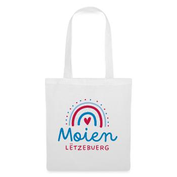 Moien – Le sourire luxembourgeois pour tous - Sac en tissu - blanc - Devant
