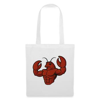 Crab Lobster Fitness Workout Cartoon Strong Biceps - Tote Bag - white - Front