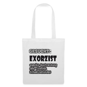Exorzist Suchanzeige Effekt - Stoffbeutel - Weiß - Vorne