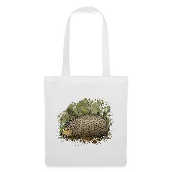 hedgehog - Tote Bag - white - Front
