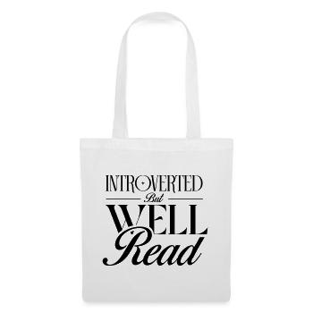 Introverted but Well Read - Tote Bag - white - Front