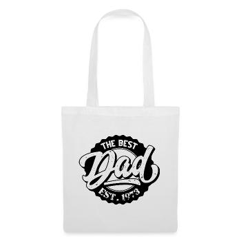 Le meilleur papa EST 1973 - Sac en tissu - blanc - Devant