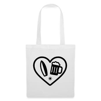 Heart Surf Beer - Tote Bag - white - Front
