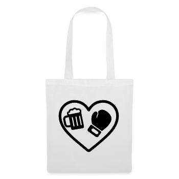 Bière Heart Boxing - Sac en tissu - blanc - Devant