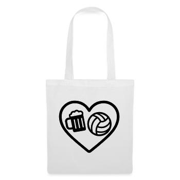 Heart Volleyball Beer - Tote Bag - white - Front