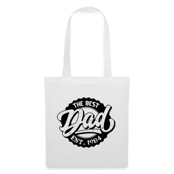 Le Meilleur Papa EST 1984 - Sac en tissu - blanc - Devant