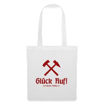 Glück Auf! - Ruhrpott - Zeche - Zollverein - Stoffbeutel - Weiß - Vorne