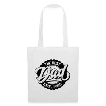 Le Meilleur Papa EST 1985 - Sac en tissu - blanc - Devant