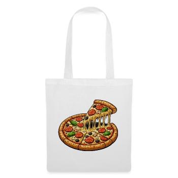 Pizza Motif - Sac en tissu - blanc - Devant