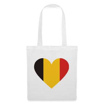 Humour,Belge, belgique, drapeau, frite, frites - Sac en tissu - blanc - Devant