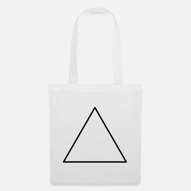Symbol triangle equilateral - Tote Bag - white