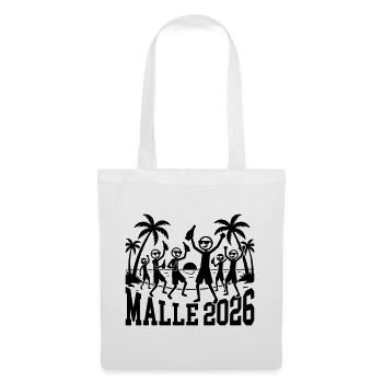 Malle 2026 Urlaub - Stoffbeutel - Weiß - Vorne