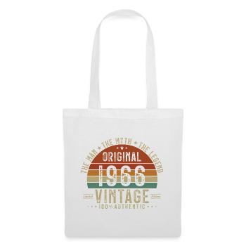 1966 Vintage Retro Geburtstagsgeschenk - Stoffbeutel - Weiß - Vorne