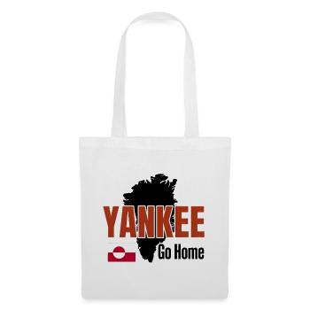 Grönland: Yankee Go Home - Stoffbeutel - Weiß - Vorne