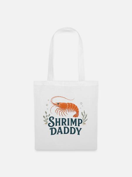 Shrimp Daddy Zwerggarnele - Stoffbeutel - Weiß