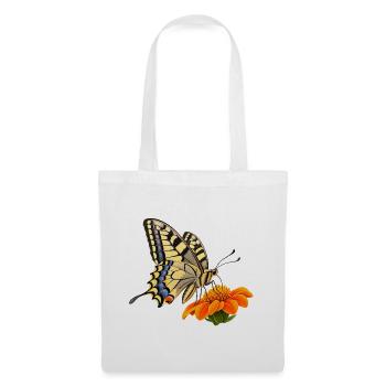 Schmetterling Schwalbenschwanz - Stoffbeutel - Weiß - Vorne