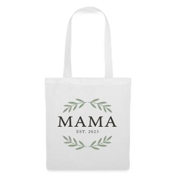 Mama Est. 2023 Laurels - Stoffbeutel - Weiß - Vorne