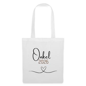 Onkel 2026 – Weihnachtsgeschenk Onkel since 2026 - Stoffbeutel - Weiß - Vorne