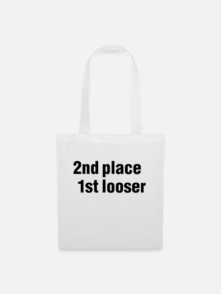 2nd place - 1st looser - Stoffbeutel - Weiß