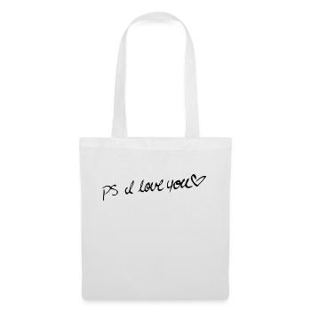 P.S. ICH LIEBE DICH! - Stoffbeutel - Weiß - Vorne