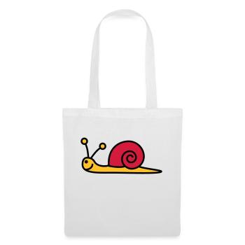schnecke_3c - Sac en tissu - blanc - Devant