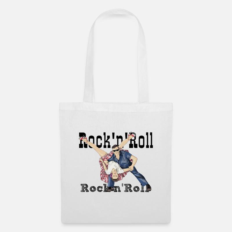 Rock and Roll - Stoffbeutel - Weiß