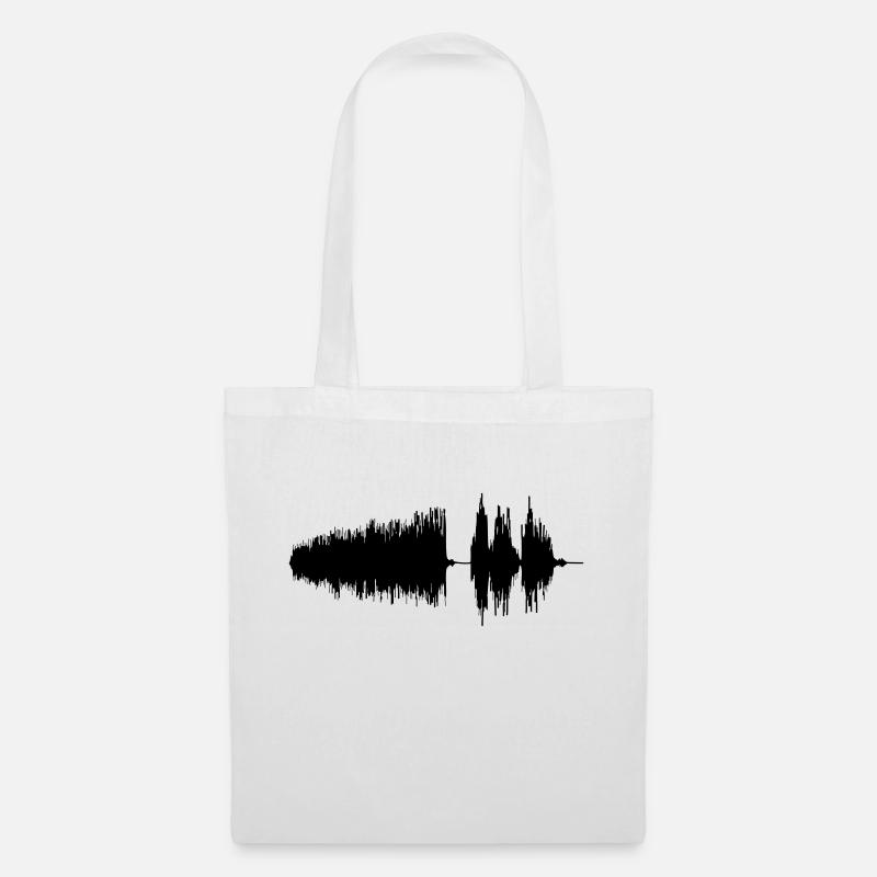 Forme d'onde - Sac en tissu - blanc