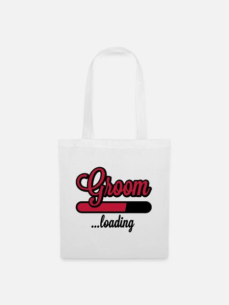 Groom loading - Stoffbeutel - Weiß