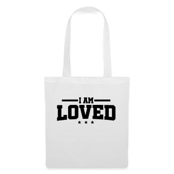 I am loved - Stoffbeutel - Weiß - Vorne