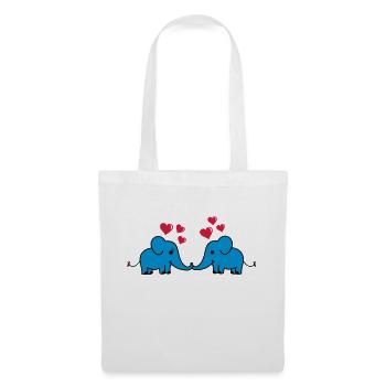 elefant_love - Tote Bag - white - Front