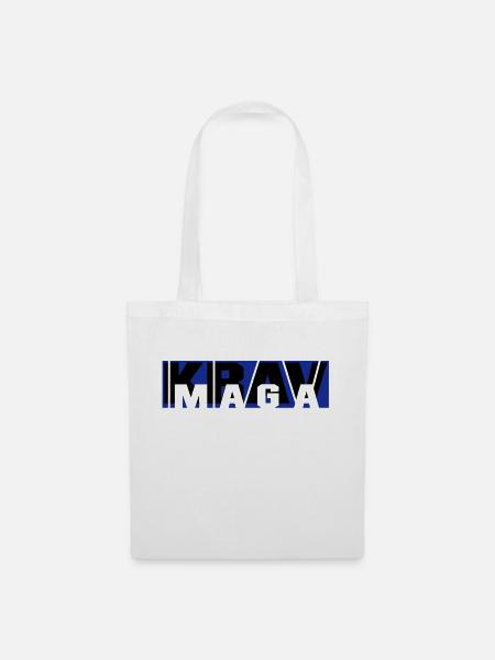 krav_maga_vec_2 de - Stoffbeutel - Weiß