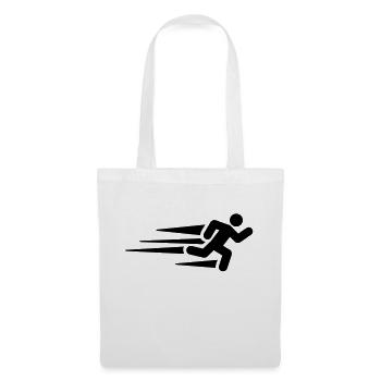 running__man_f1 - Sac en tissu - blanc - Devant