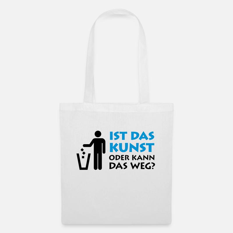 Is that art or can it go away? Museum painter garbage - Tote Bag - white