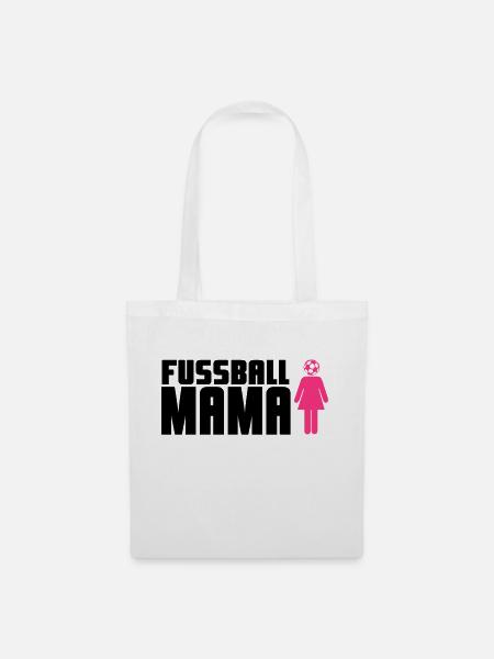 Fußball-Mama - Stoffbeutel - Weiß