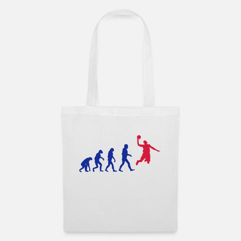 Basketball evolution logo - Tote Bag - white