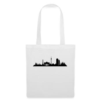 Skyline Berlin - Stoffbeutel - Weiß - Vorne