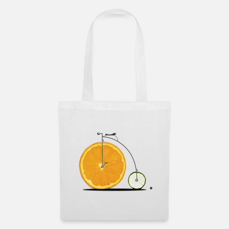 Fruit Bicycle - Tote Bag - white