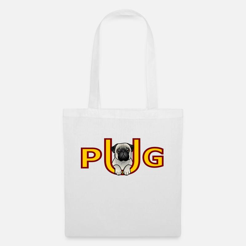 PUG - pug - Tote Bag - white